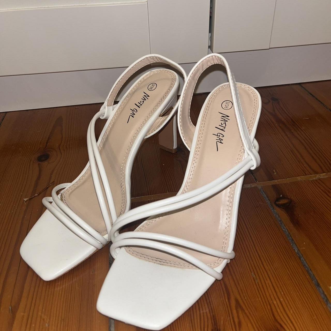 nasty gal white heels