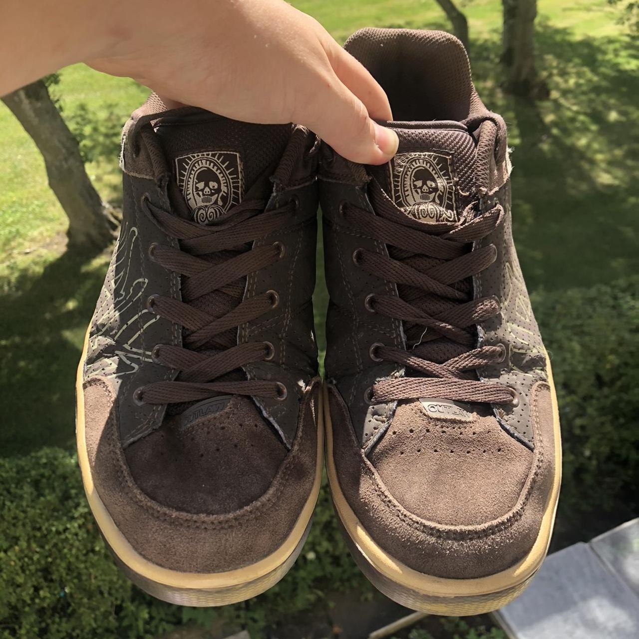 Rare asf Airwalk outlaw skate shoes in brown