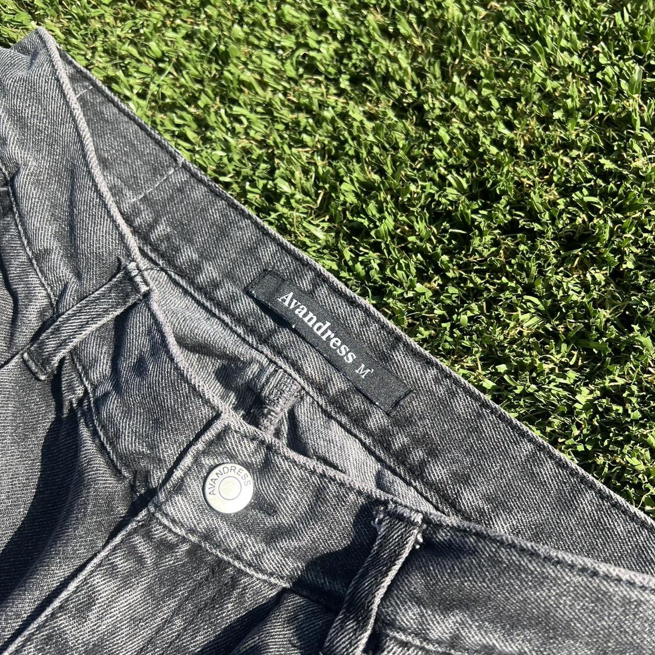 CYVIST - FLARE WEBBED DENIM BLACK SIZE 30 CONDITION | Depop