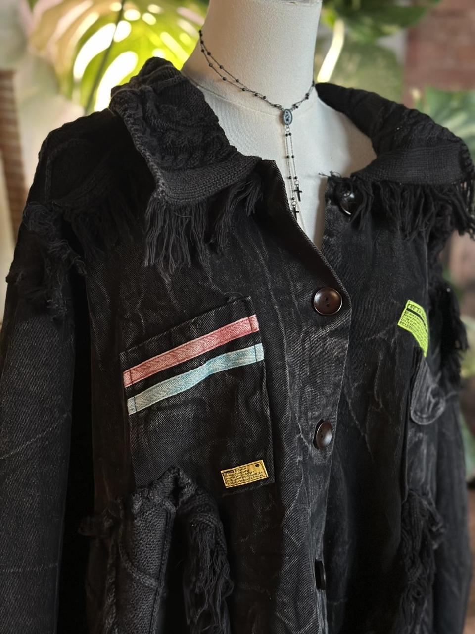 Women's Jacket - Black - One size – Patchwork Den… - image 6