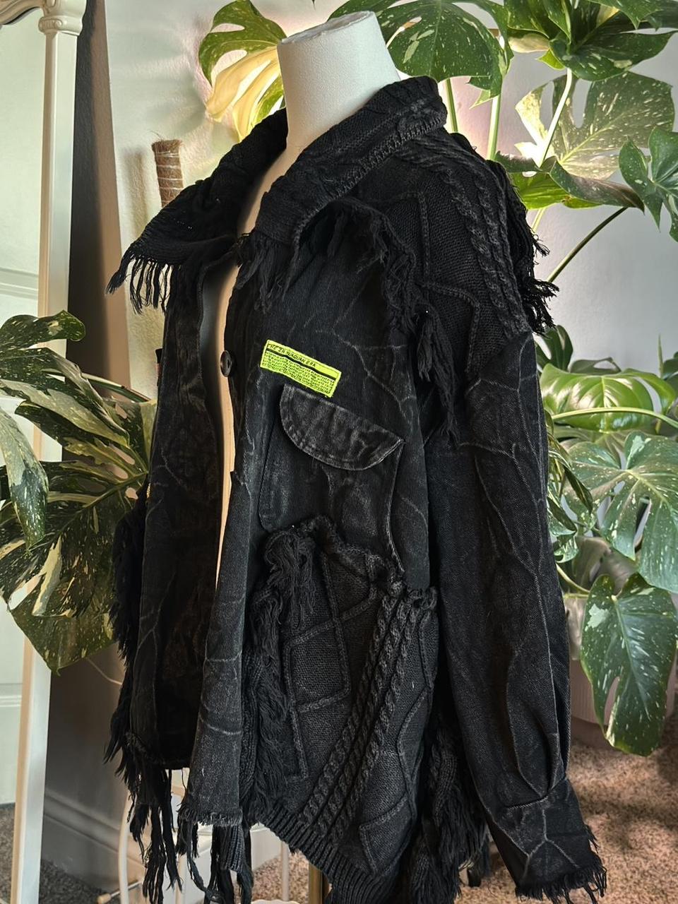 Women's Jacket - Black - One size – Patchwork Den… - image 7