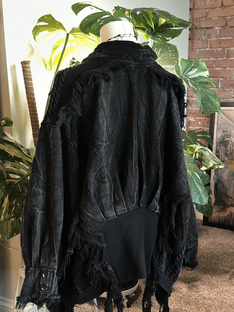 Women's Jacket - Black - One size – Patchwork Den… - image 5