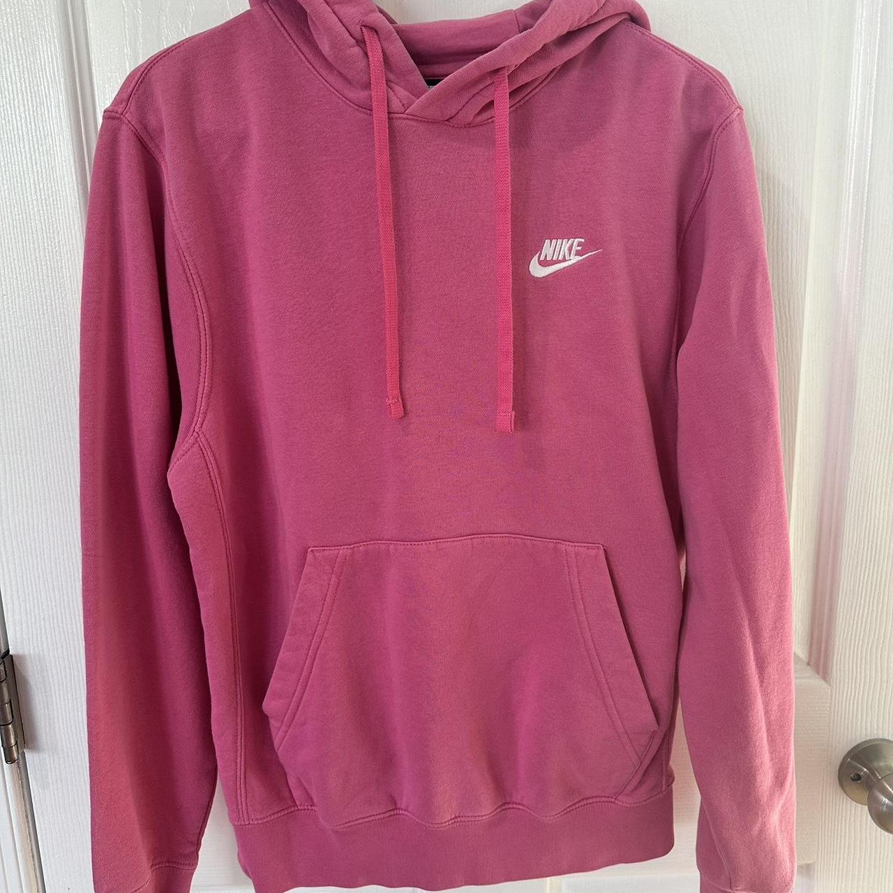 neon pink nike hoodie