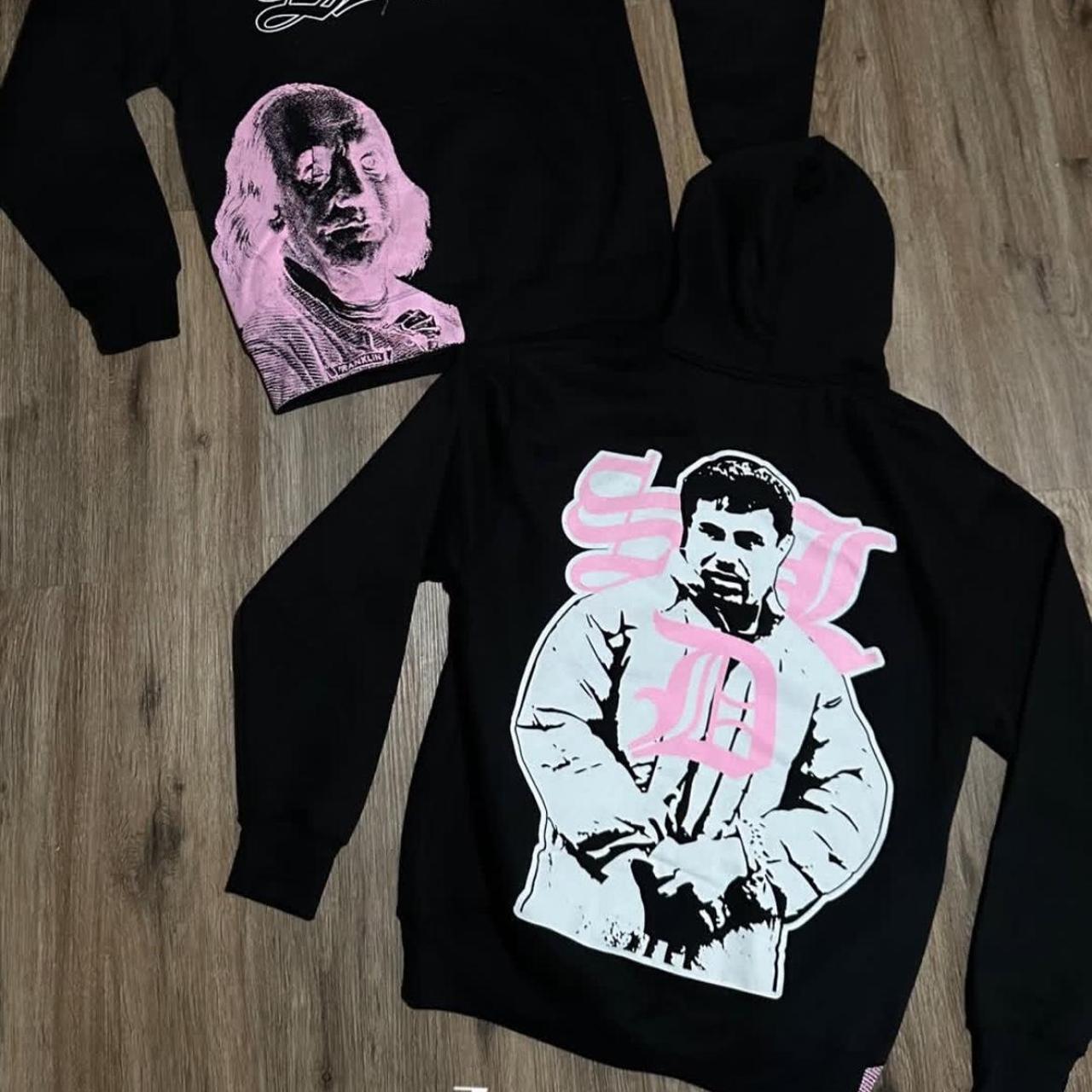 Black and pink SDL hoodie brand new medium | Depop