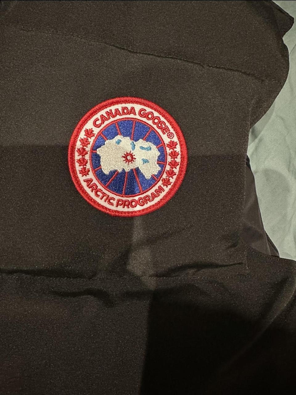 CANADA GOOSE GILET. This body warmer is colour black... - Depop