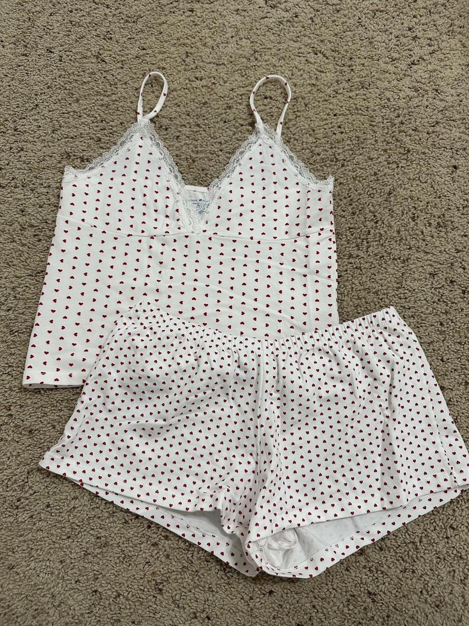 Brandy Melville hearts matching set One size Never... Depop
