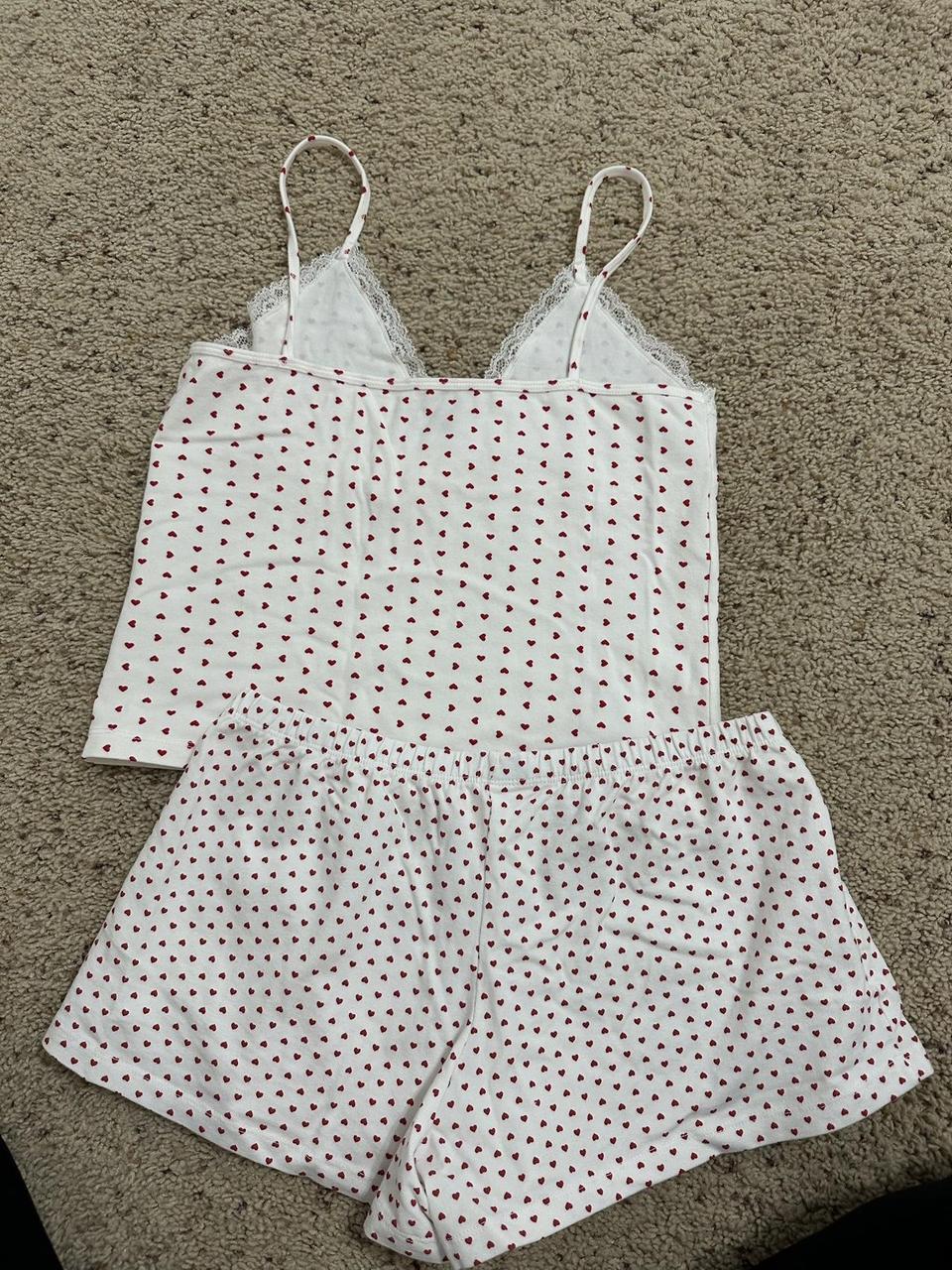 Brandy Melville hearts matching set One size Never... Depop