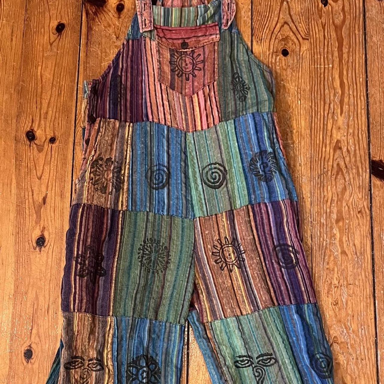 Handmade Women's Overalls - Multi – Patchwork ove… - image 1