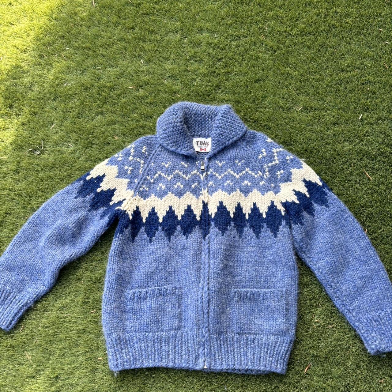 Tuak hand knit in Canada sweater 100 pure virgin. Depop