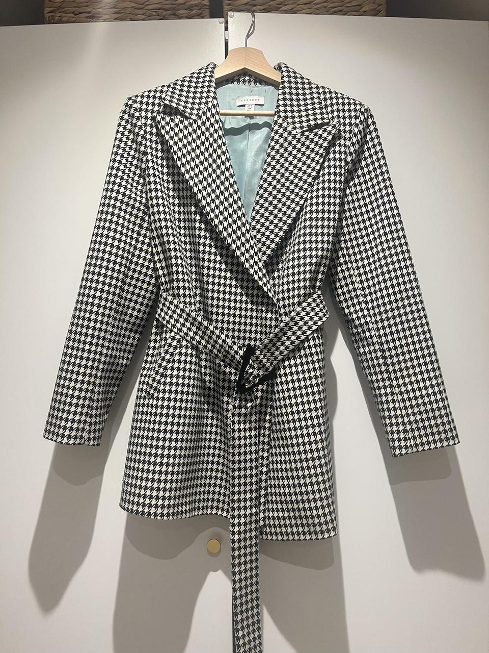 Houndstooth jacket topshop hotsell