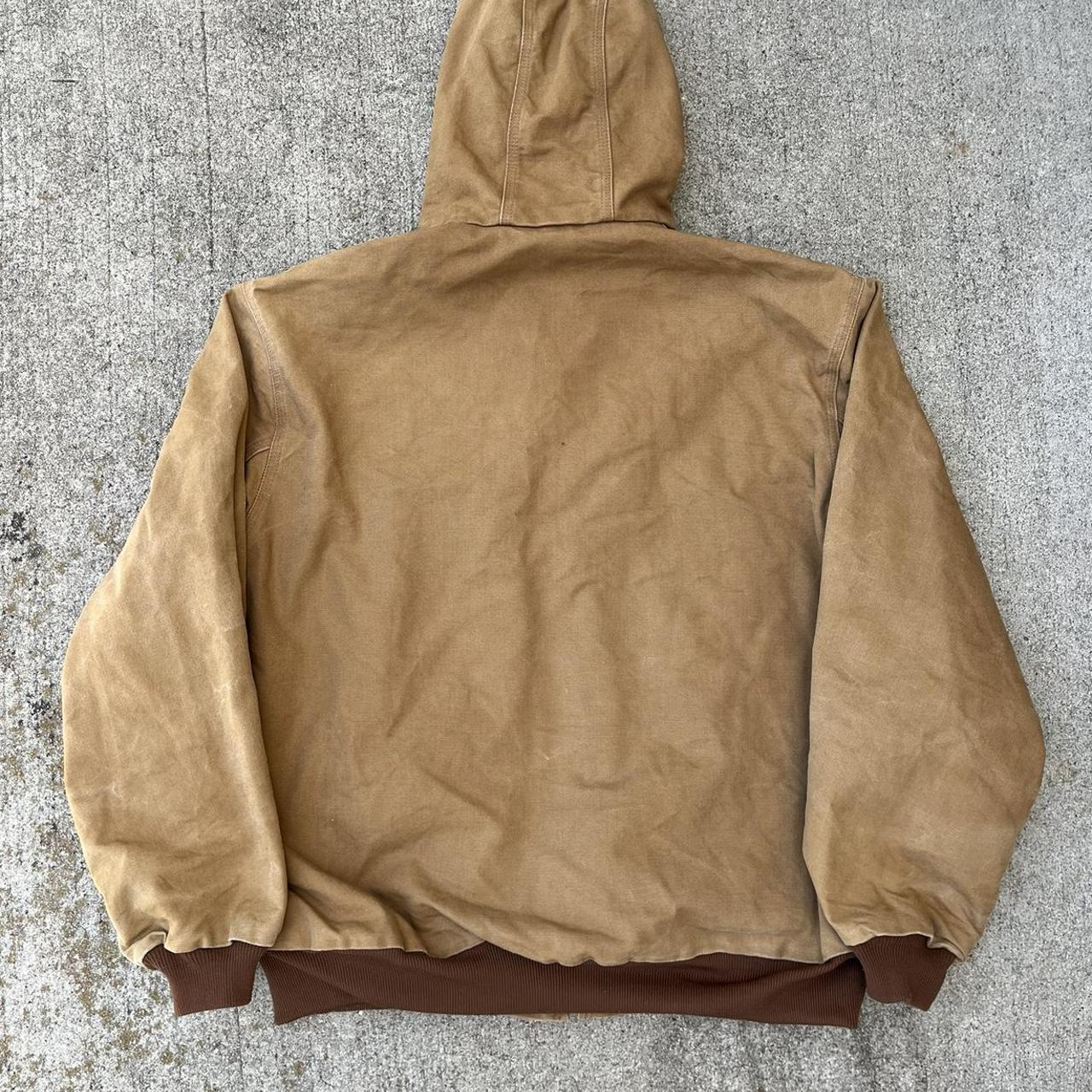 Carhartt J131 BRN Brown Tan Jacket Hoodie Workwear | Depop Carhartt J131 BRN Brown Tan Jacket Hoodie Workwear | Depop