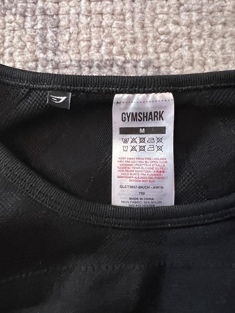 Black gymshark crop top - size m - style with the... - Depop