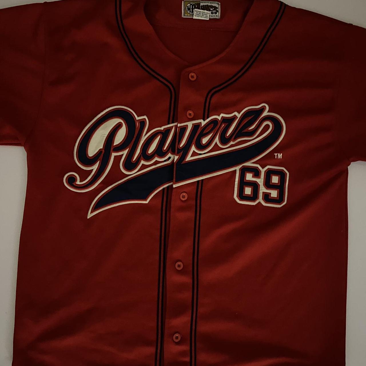 Playerz 69 baseball jersey #baseball #streetwear | Depop