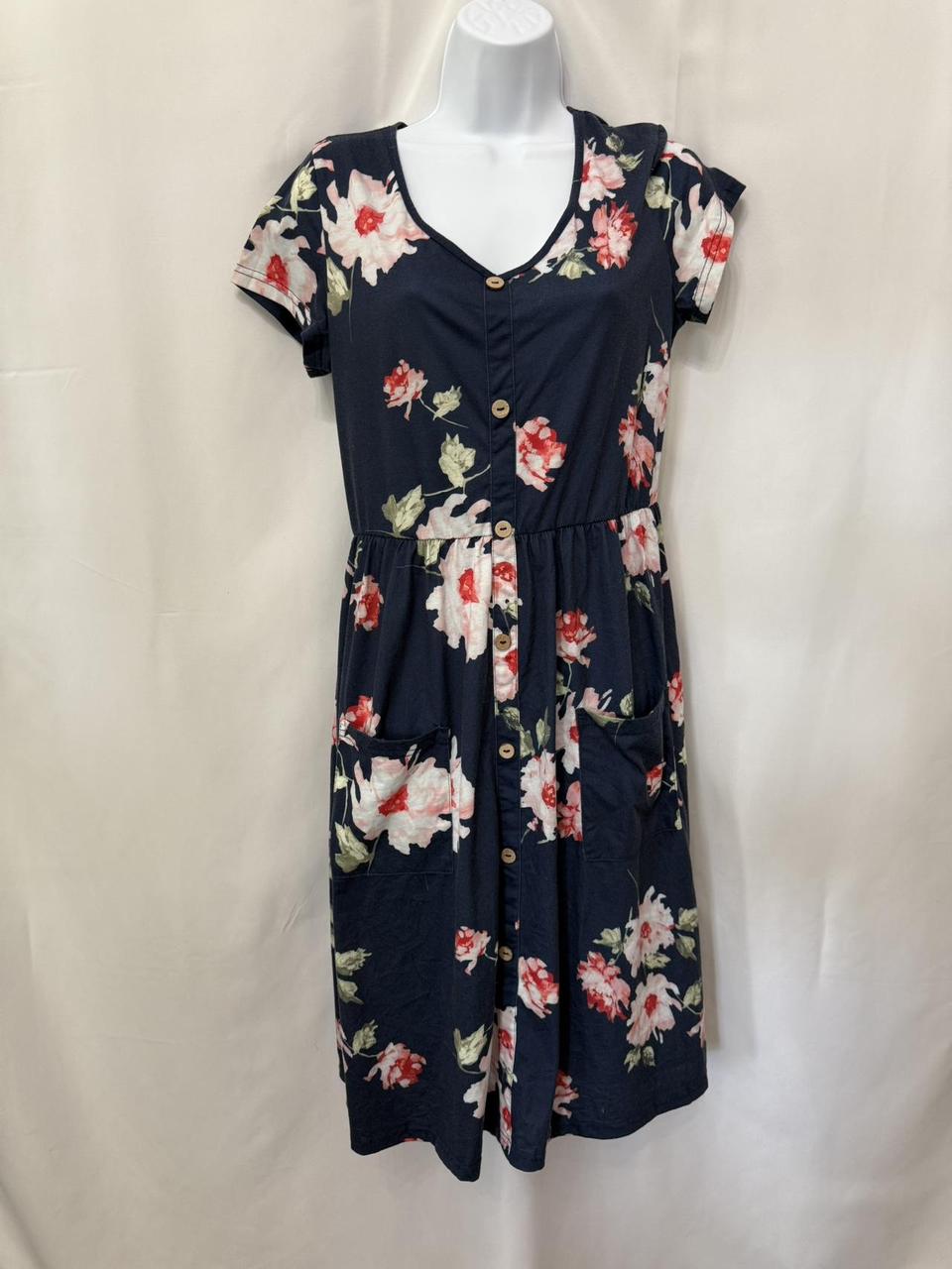 Women's A-line Dress - Navy/Blue - L – OUGES Fair… - image 4