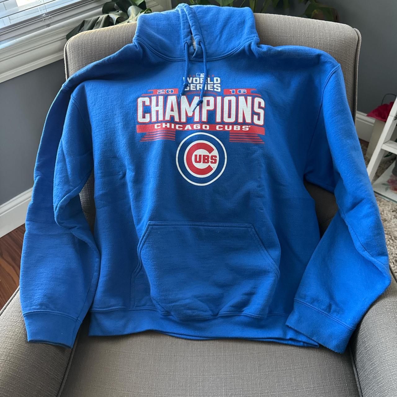 2016 World Series Champion Cubs hoodie Depop - Main Image