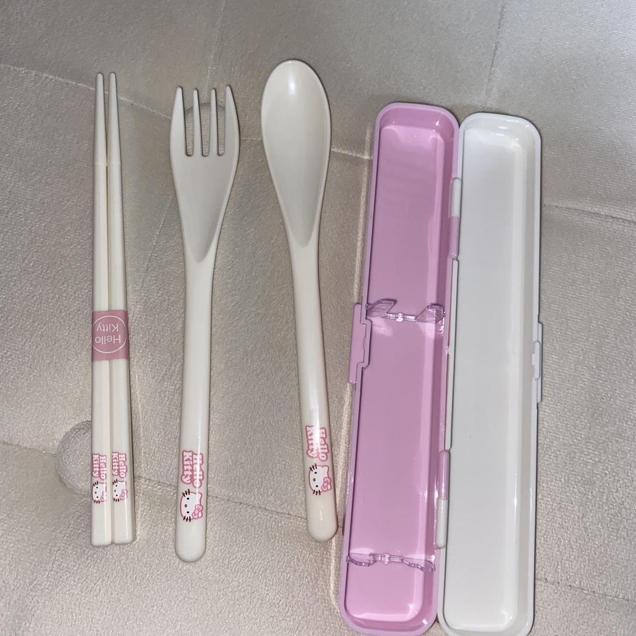 Good condition! 2001 Hello Kitty Fork with Plastic - Depop