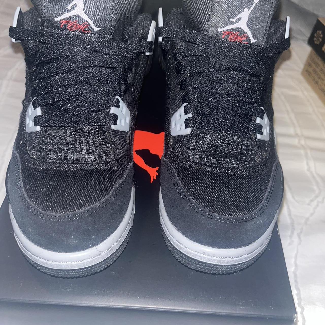 Black Canvas 4s GS Size 4 5 Open To Offers No Depop   P0 