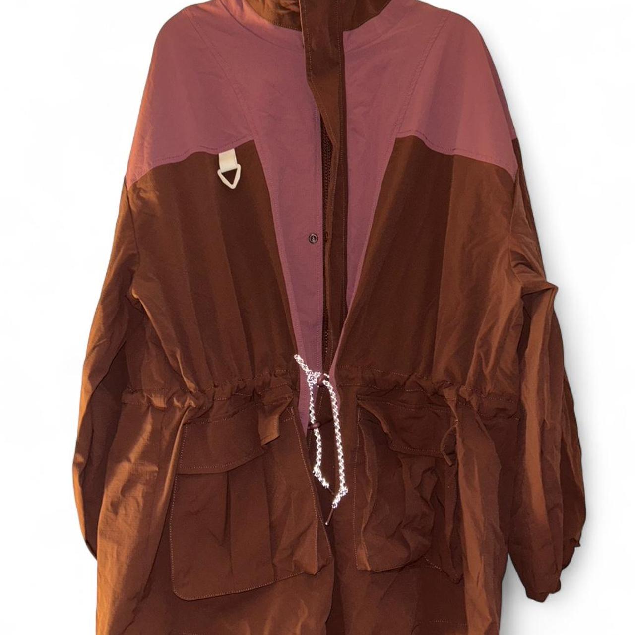 Fabletics Women's Windbreaker Jacket - Burgundy/B… - image 4