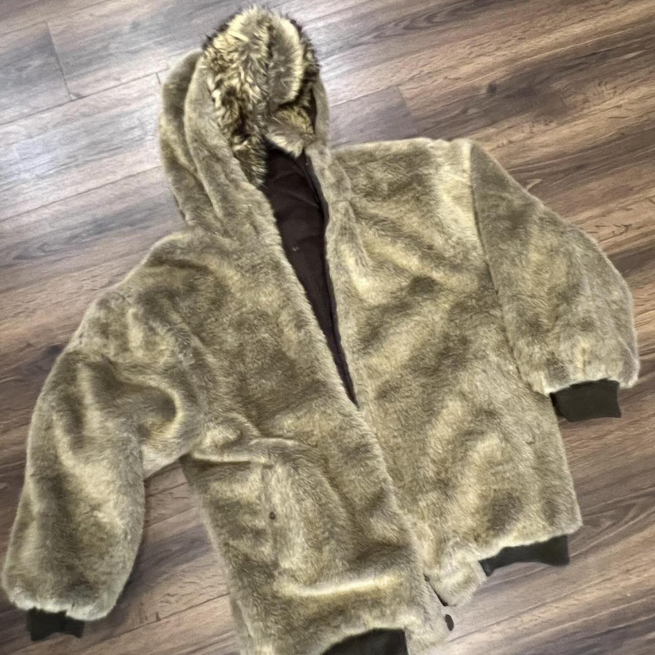 Akademiks reversible fur on sale jacket