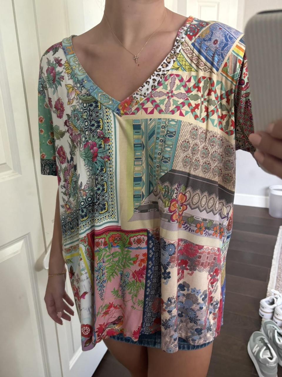 Johnny Was Women's T-shirt - Multi - L – Johnny W… - image 2