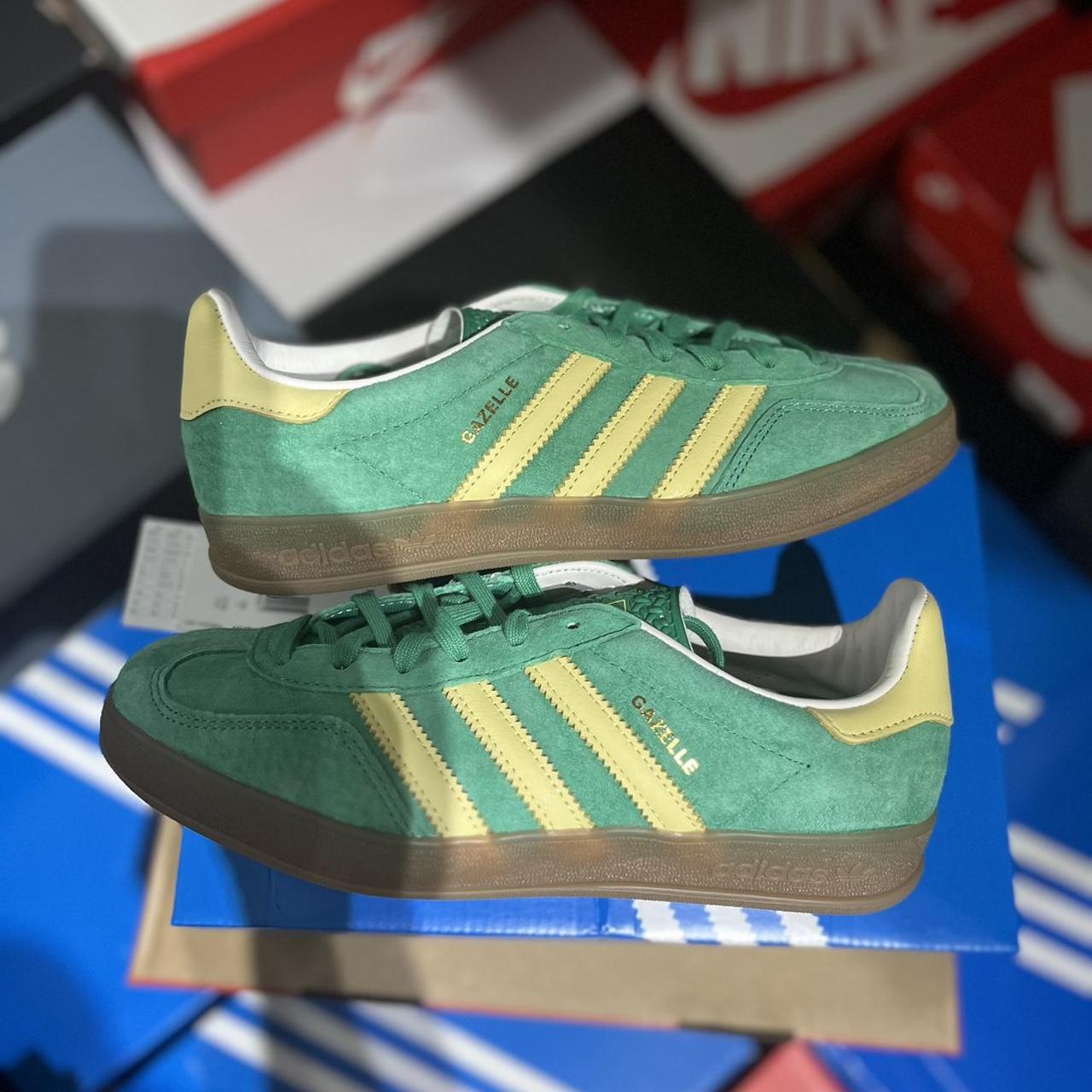 Adidas Gazelle Indoor Semi Court Green Depop