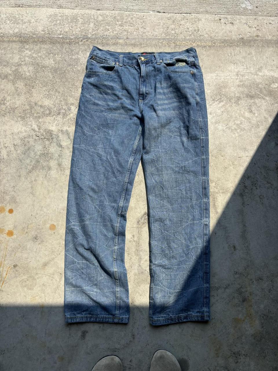 Vintage Phat Farm Jeans - 36x34 - great detail in... - Depop