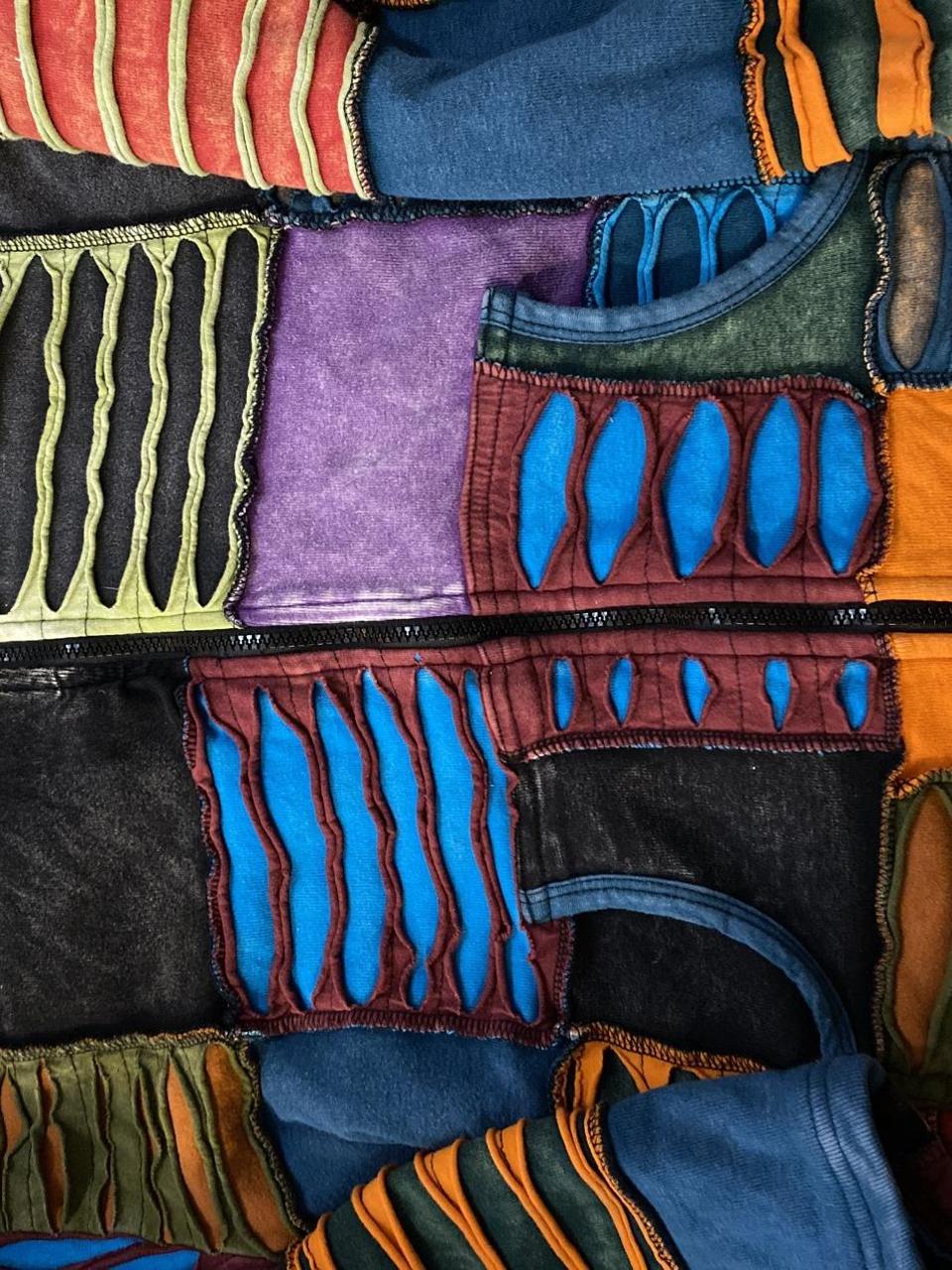 Women's Sweatshirt - Multi - M – Unique patchwork… - image 7