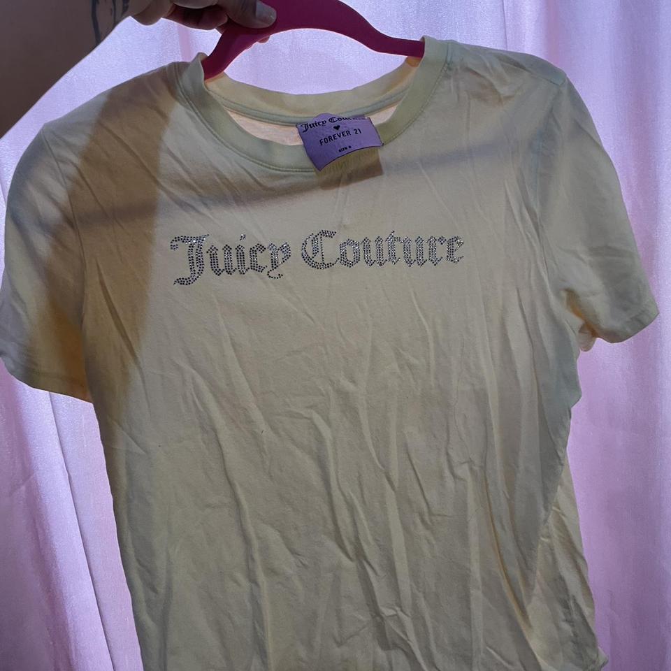 Juicy couture-rhinestone-tshirt - Depop