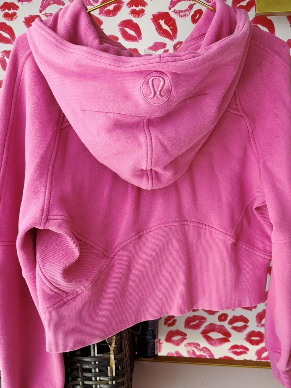 Lululemon outlet pink blossom scuba halfzip hoodie