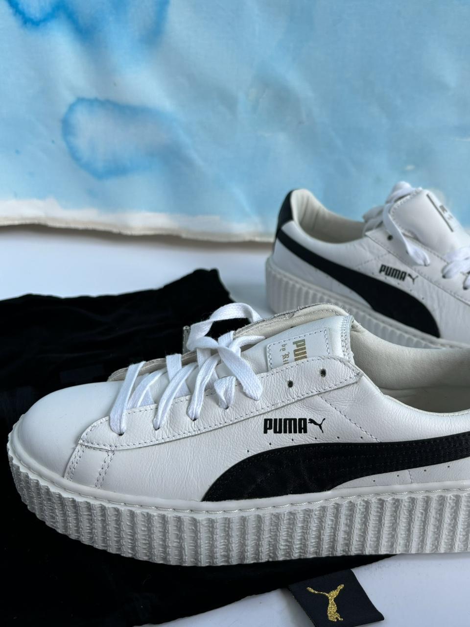 Puma creeper rihanna deals fenty leather white