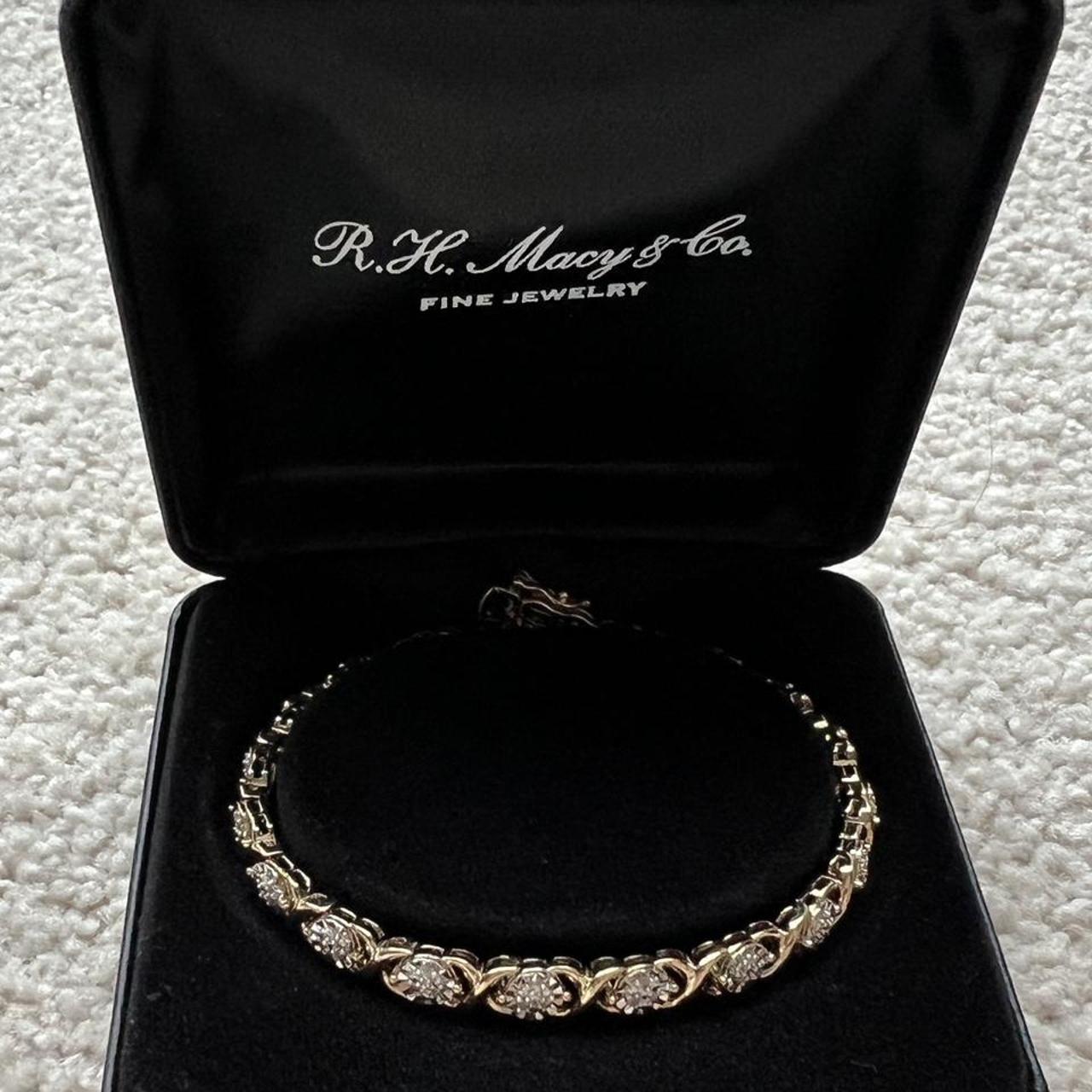 Macys Bridge Diamond Link Bracelet (1/4 ct)