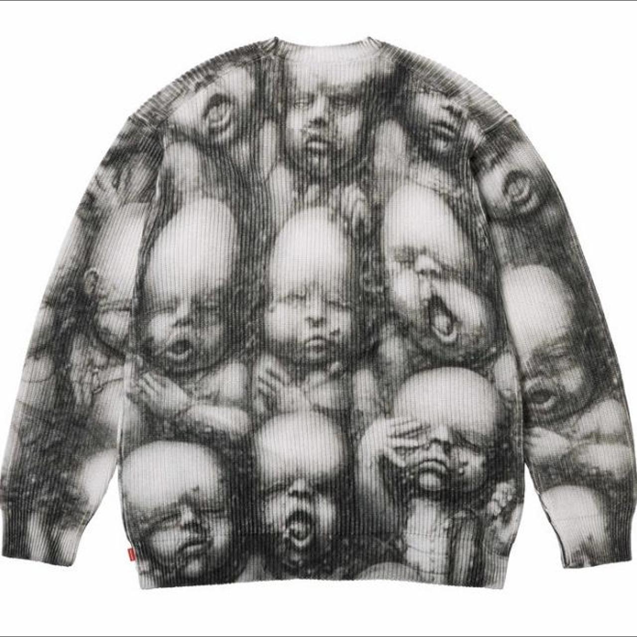 Supreme H.R Giger Cotton Sweater Opens to Offers... - Depop