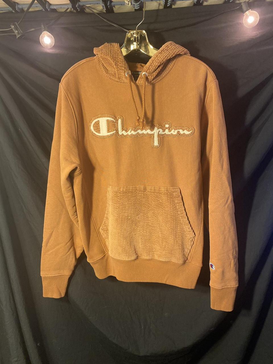 Corduroy champion hoodie best sale