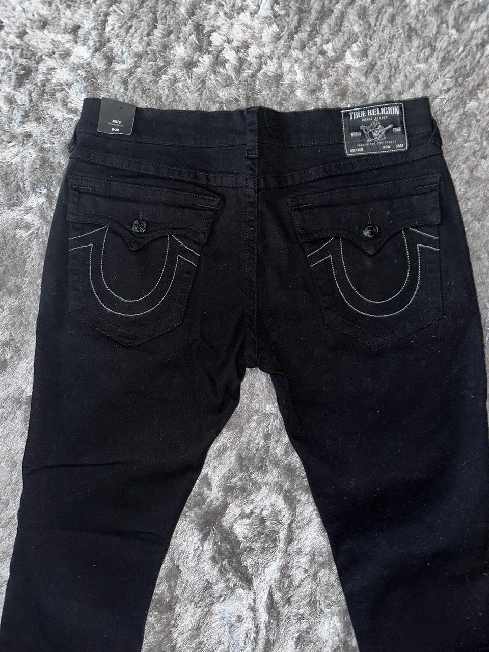 Black and white true religion jeans best sale