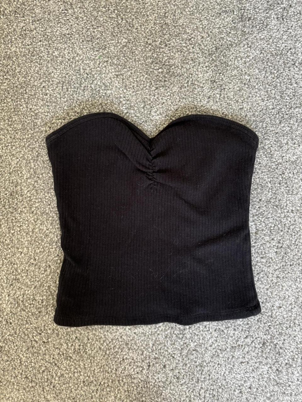 Hollister Tube top rouching at top Size Small Depop