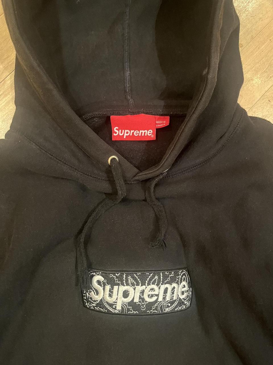 - Supreme Bandana Box Logo Hoodie - Condition 7/10... - Depop