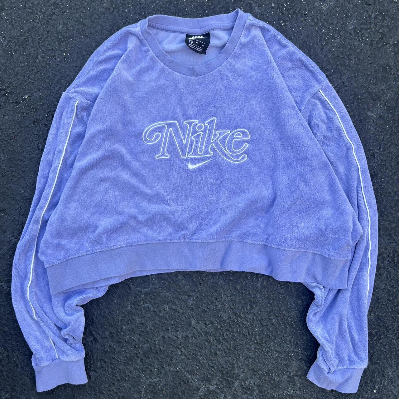 nike icon clash purple zebra print sweatshirt
