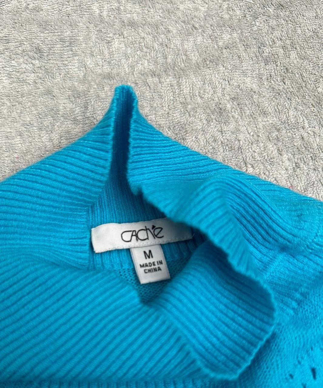 Cache Women's Sweater - Blue - M – Cache, size me… - image 6