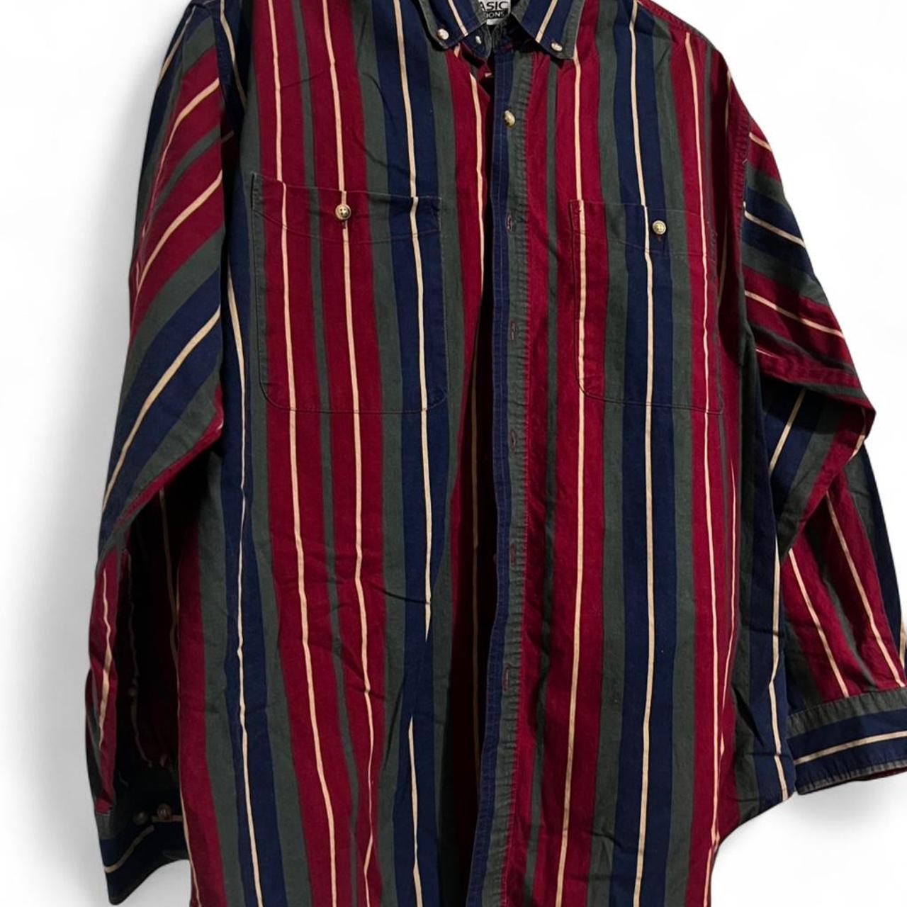 Basic Editions Men's Shirt - Multi/Red - M – Basi… - image 1
