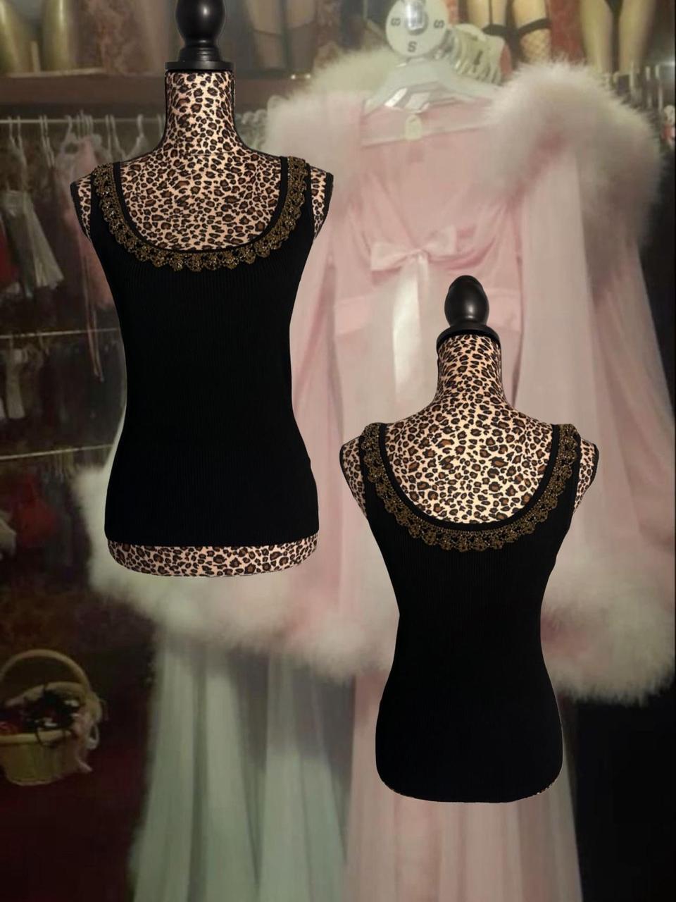 Cache Women's Tank top - Black - S – Cache beaded… - image 1