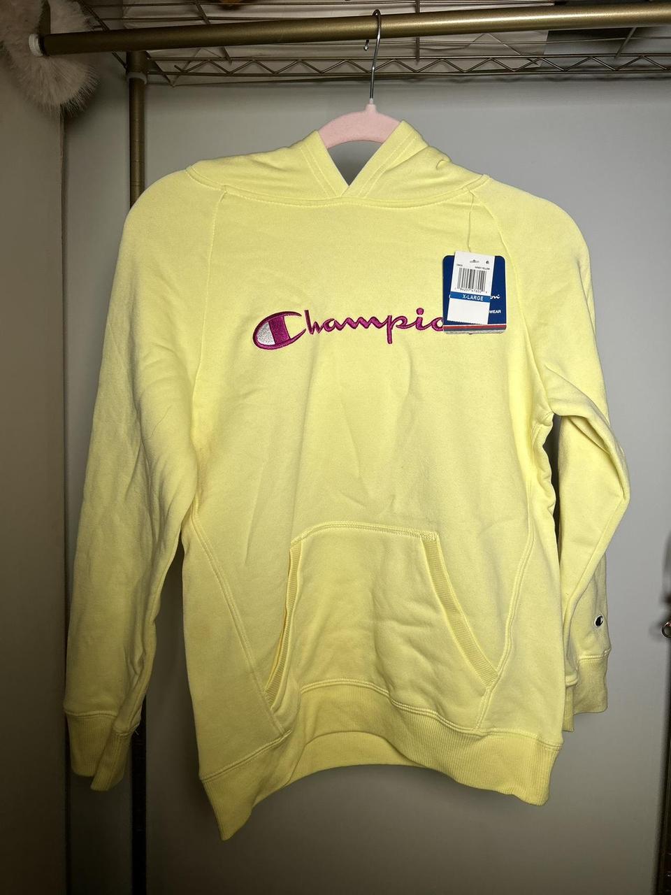 Kids yellow champion hoodie on sale