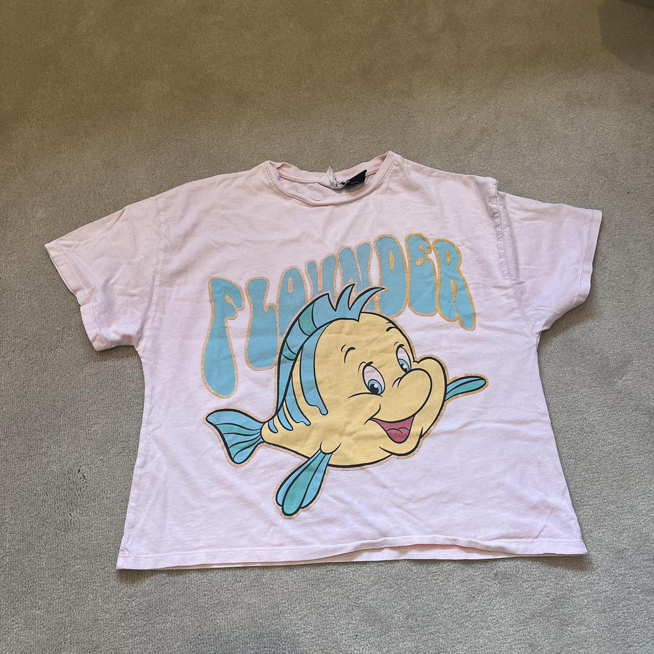 Pink flounder t shirt from Zara kids size Depop