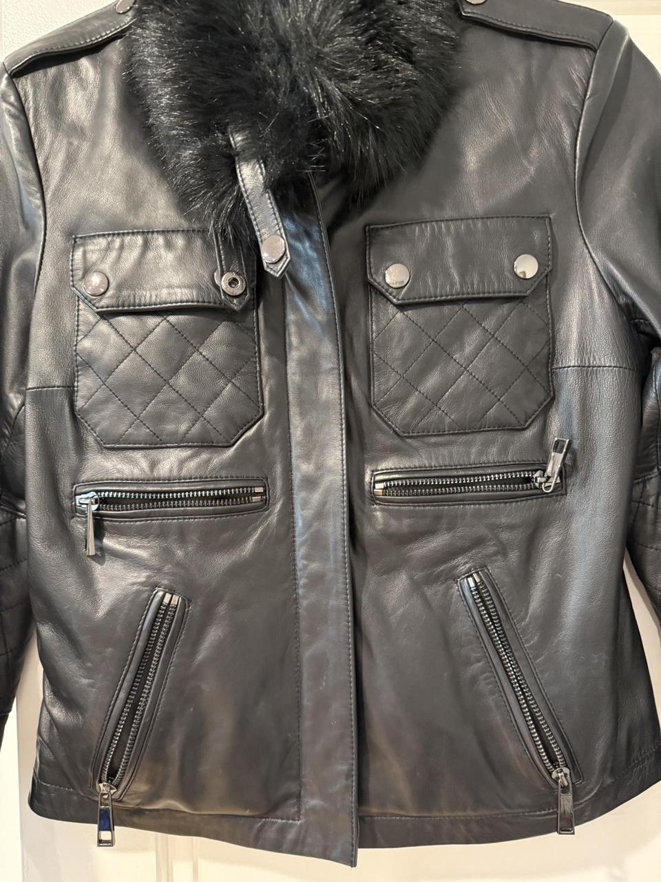 Cache Women's Jacket - Black - M – Cache leather … - image 2