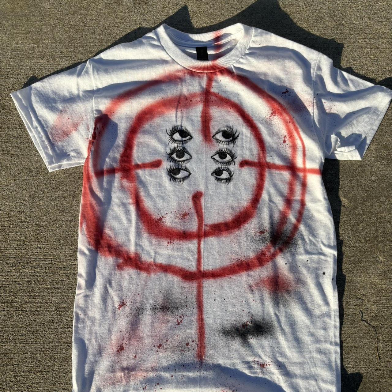 Men's T-shirt - White/Multi - M – binary code gra… - image 1