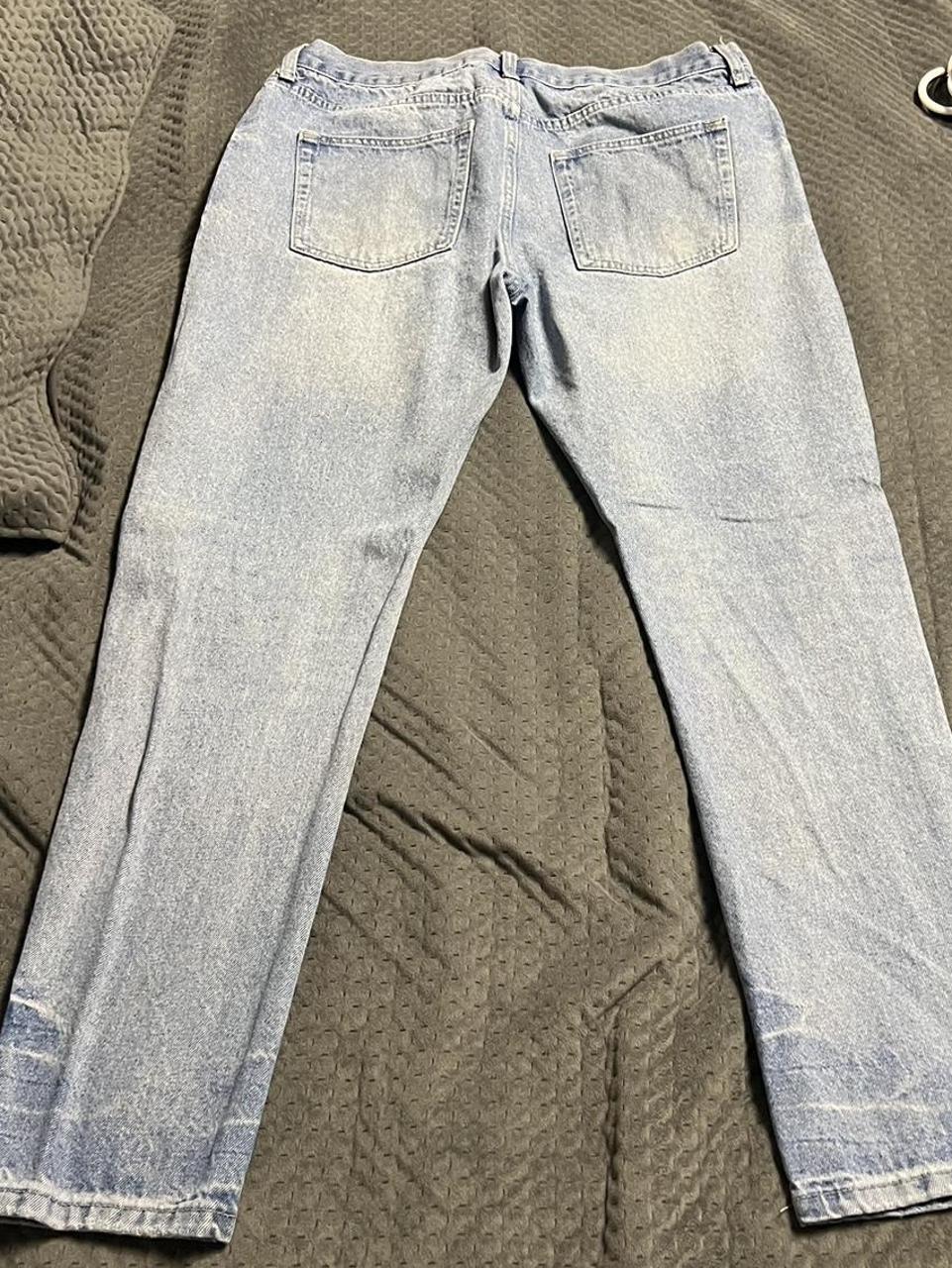 Fashion Nova Men Blue jeans slim fit size 34 Depop