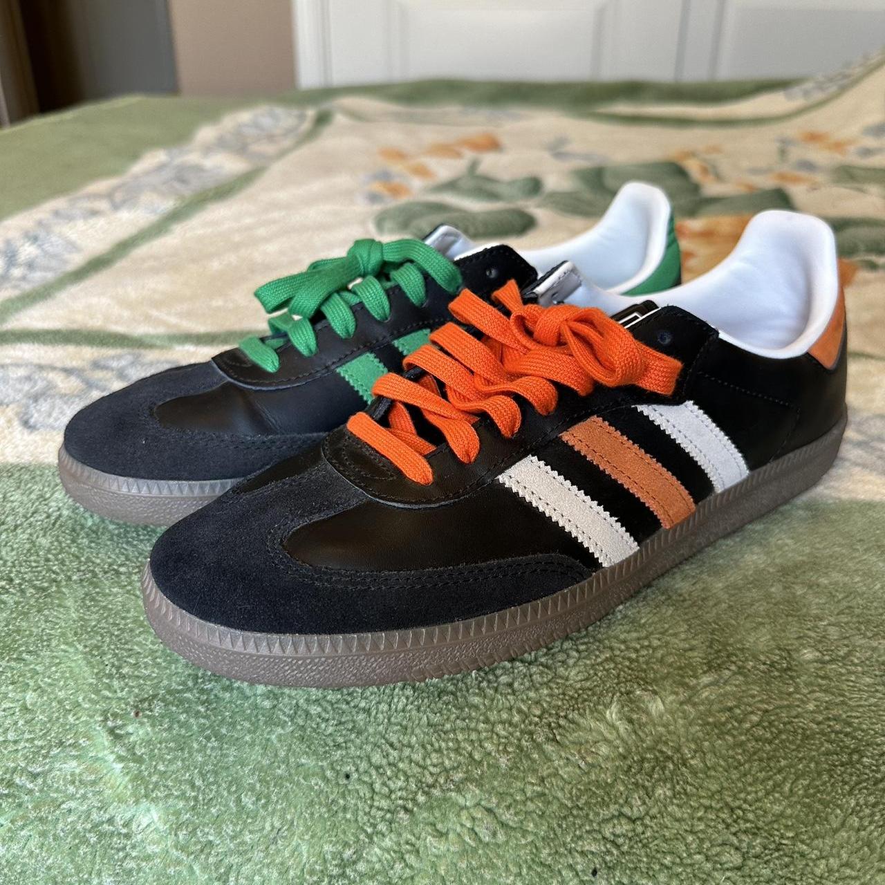adidas samba black orange