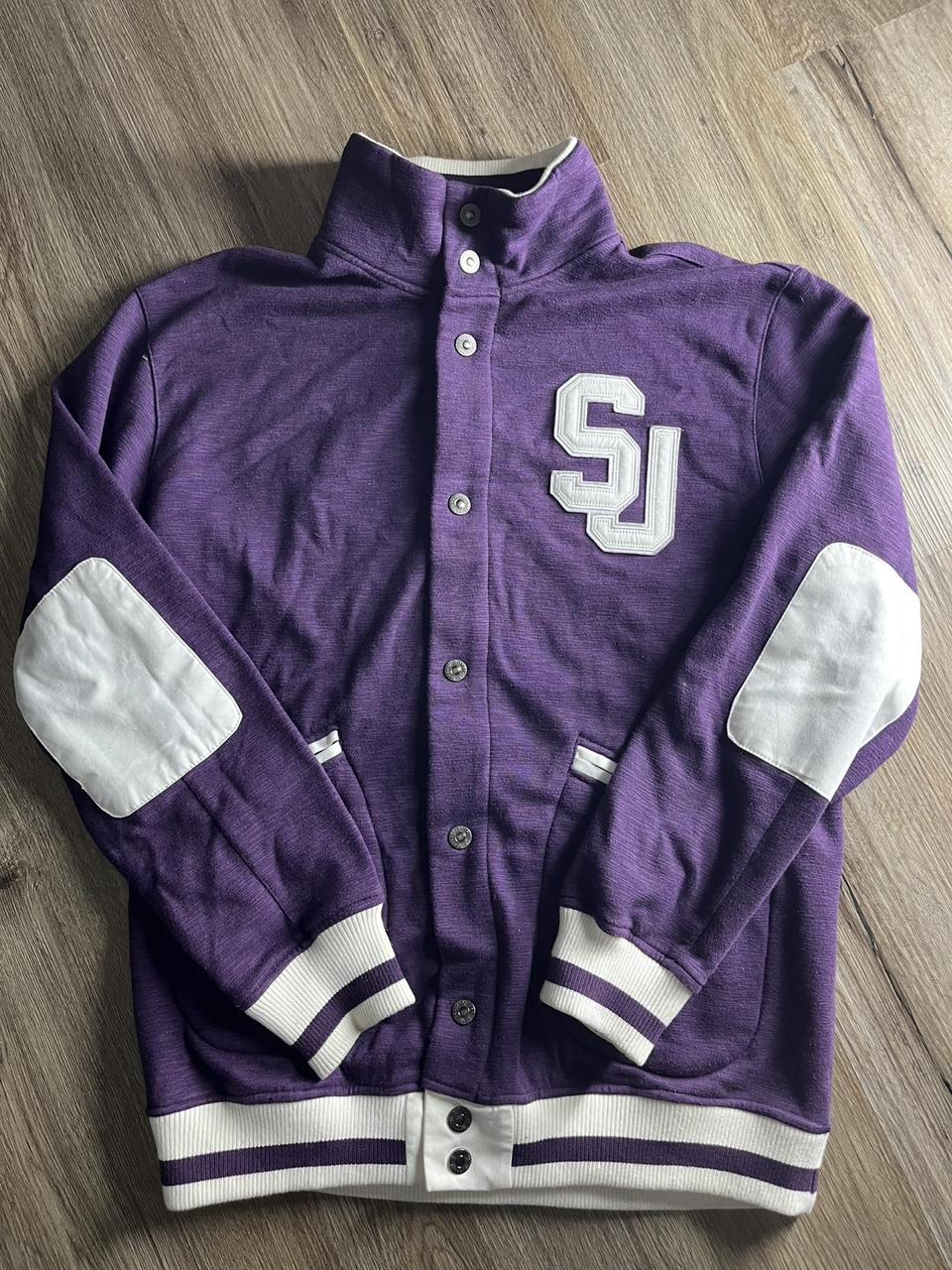 Sean John Men's Varsity Jacket Purple/White XL – Y2K Sean John