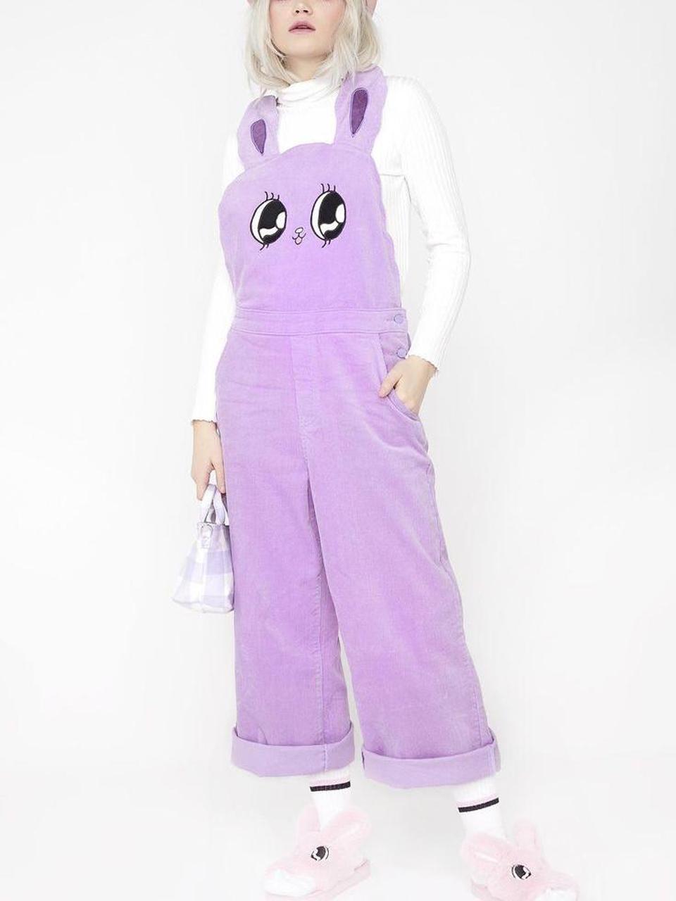 Lazy Oaf Women's Overalls - Purple - XS – Lazy oa… - image 1