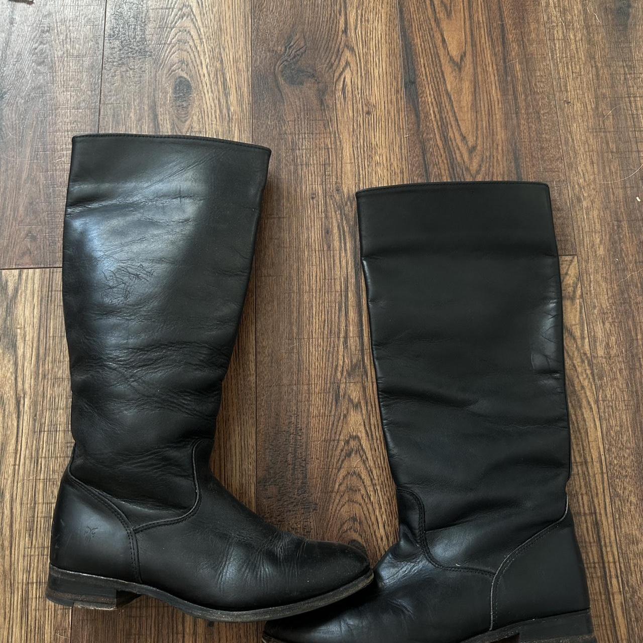 frye black knee high boots