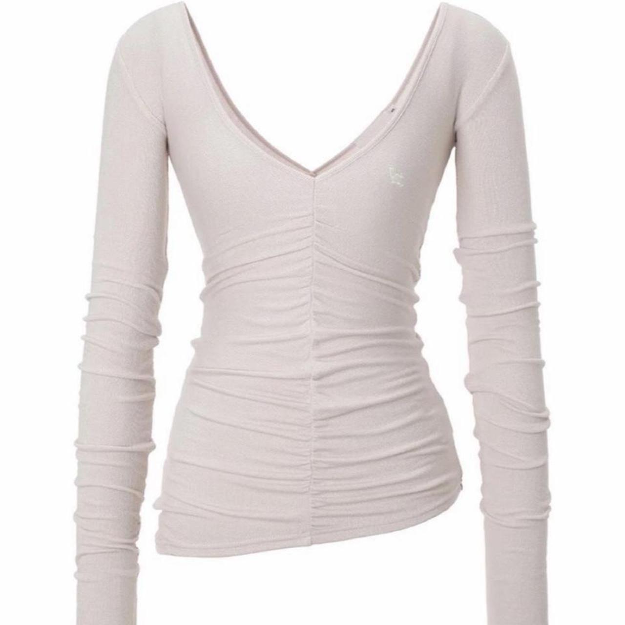 Sandy liang women's pink and cream shirt